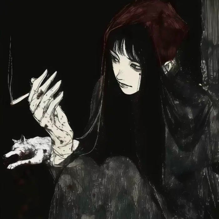 Heavy vignette border grunge pfp aesthetic image