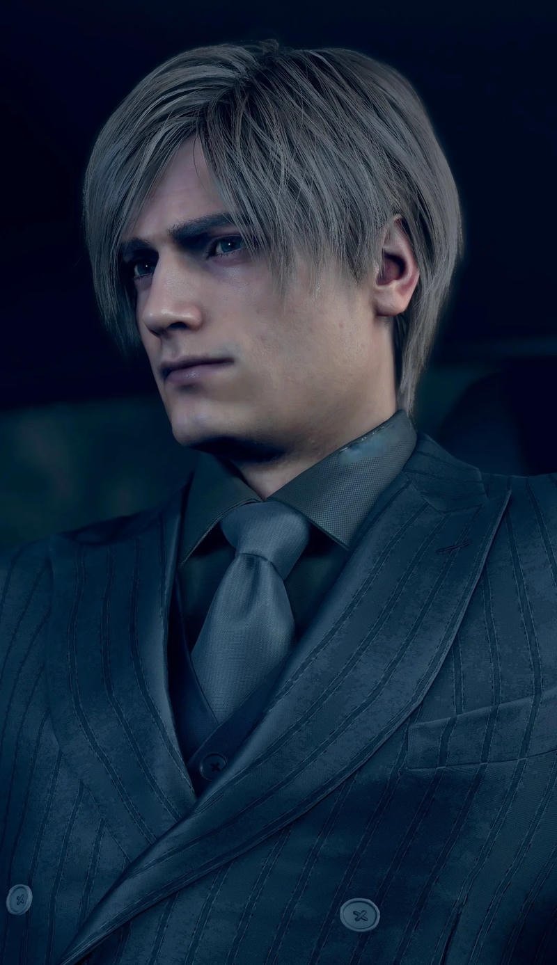 Heroic Leon Kennedy RE4 Remake Pfp action pose avatar option