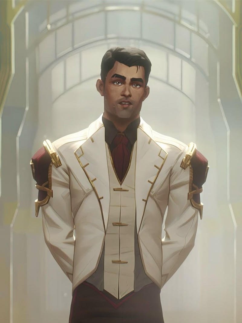 Hextech engineer portrait icon styled jayce pfp