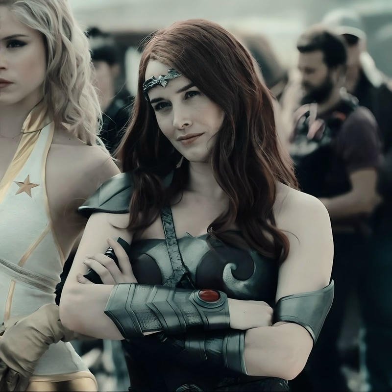 Iconic armored heroine avatar appearing as Queen Maeve pfp