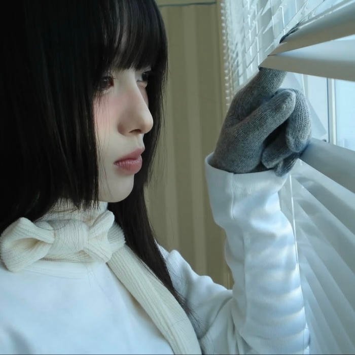 Icy blue glow wrapping around futuristic drippy pfp