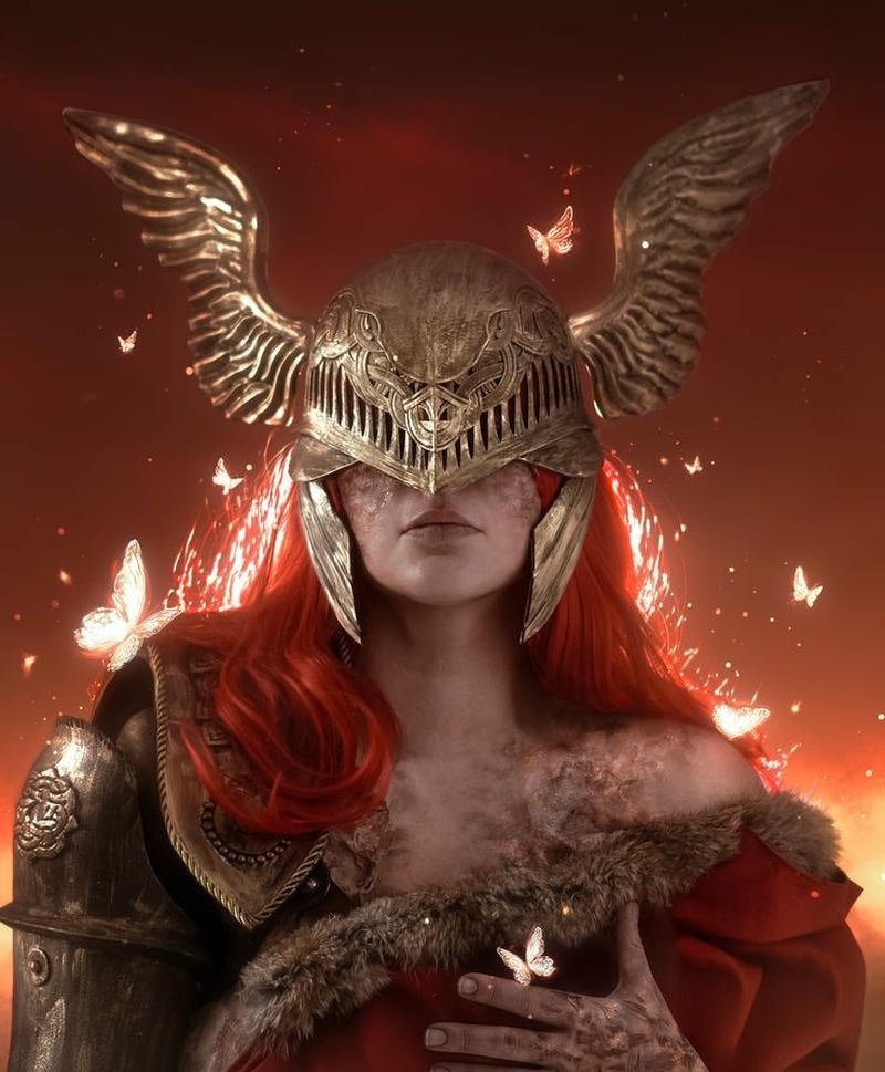 Image elden ring pfp armored knight glowing eyes profile icon