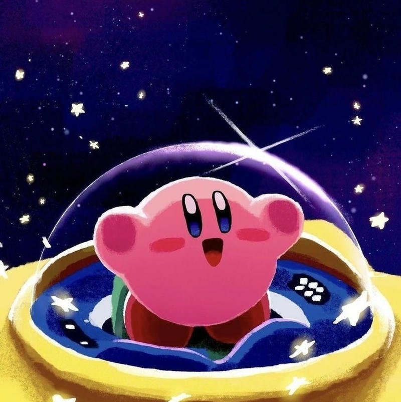 Image kirby pfp happy star hero close avatar portrait