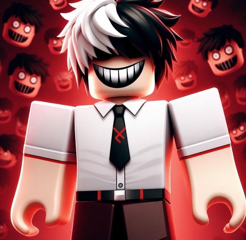 Image roblox pfp playful avatar with bright cartoon look