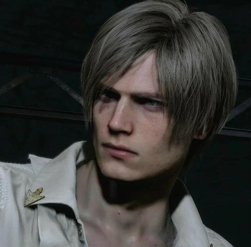 Intense Leon Kennedy RE2 Pfp police station vibe profile pic