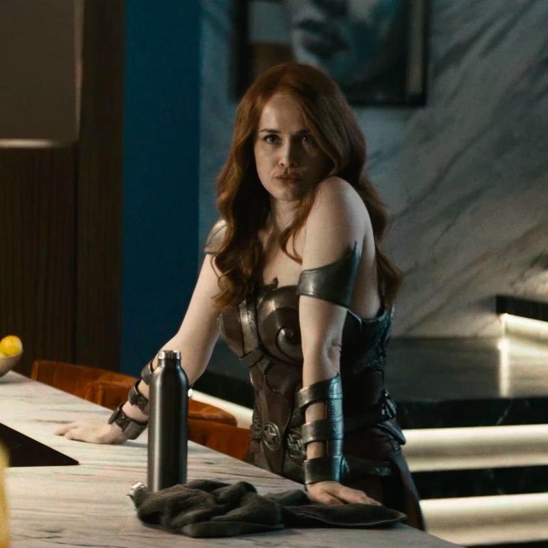 Intense battle ready expression within Queen Maeve pfp