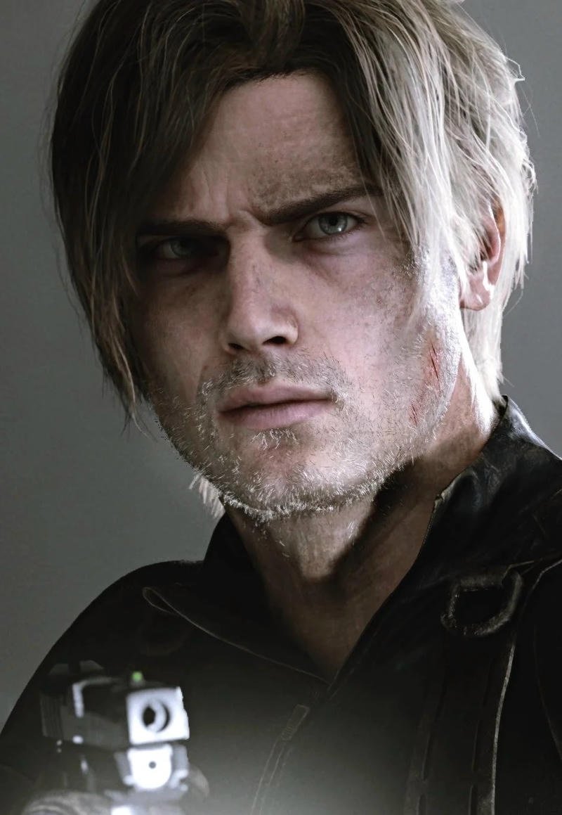 Leon kennedy pfp 4k ultra sharp action hero portrait