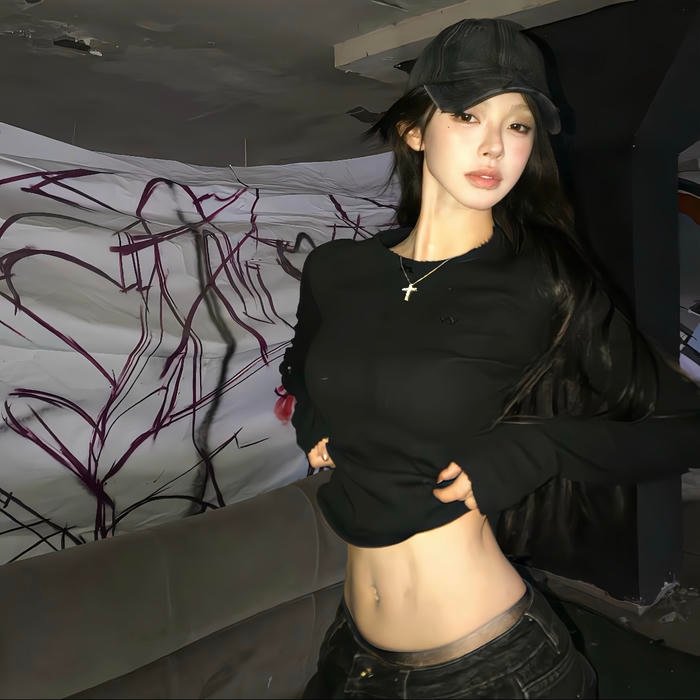 Matte finish styled edgy grunge pfp