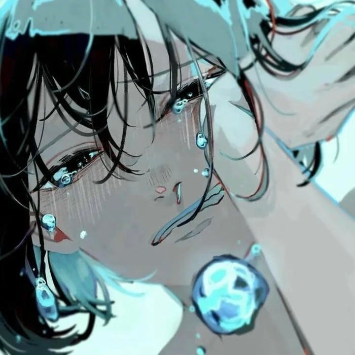 Melancholic atmosphere surrounding minimal pfp sad design