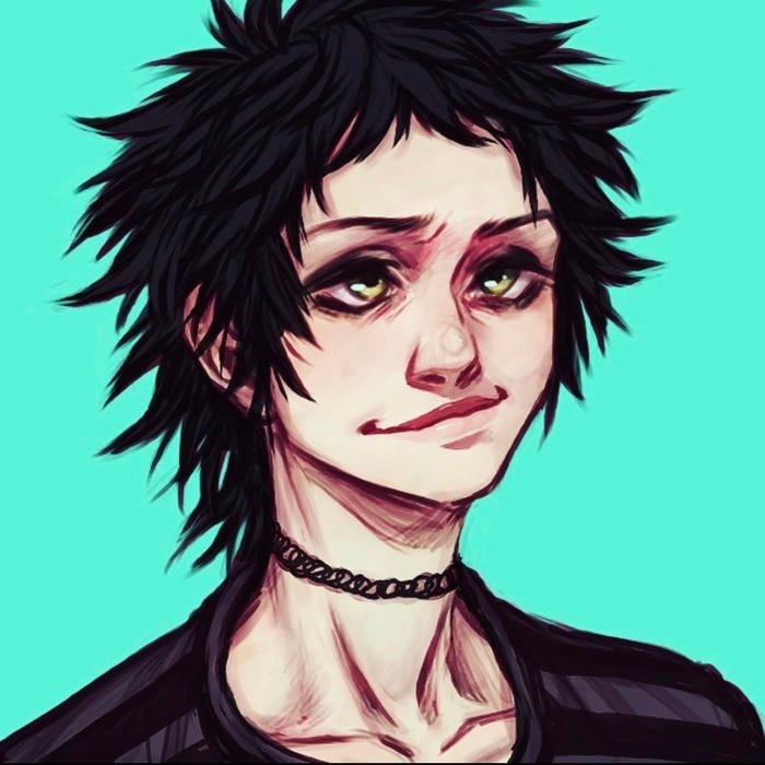 Melancholic midnight ambiance surrounding emo pfp portrait