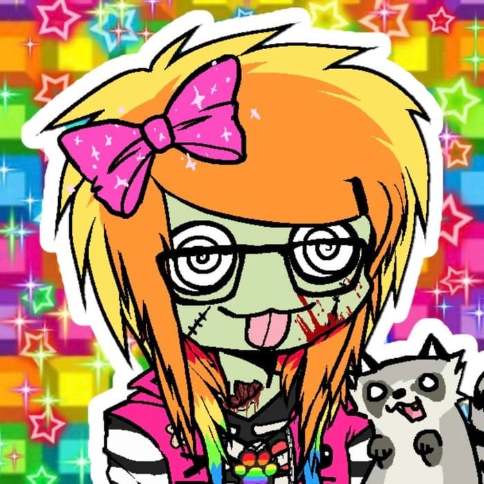 Messy layered hair framing intense emo pfp gaze