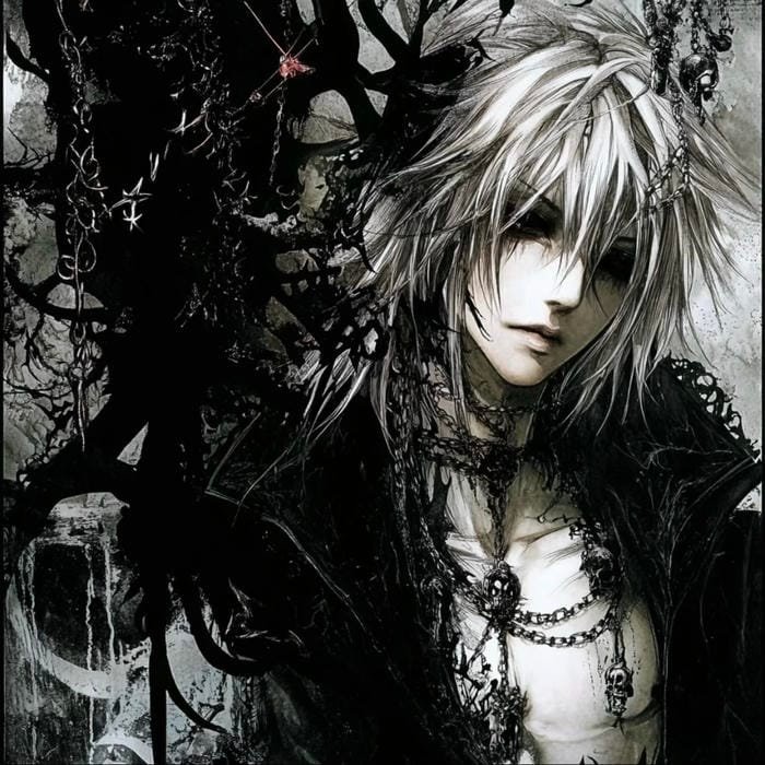 Messy scribble art grunge pfp aesthetic concept