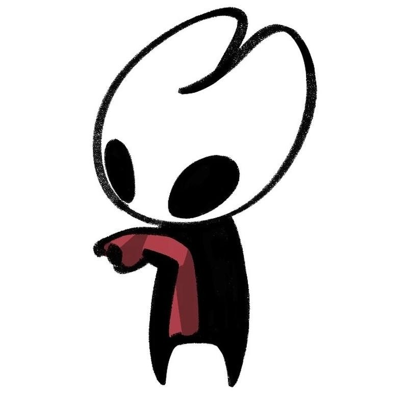Minimal mask hero portrait icon hollow knight pfp