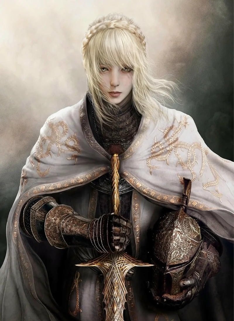 Mysterious hooded maiden portrait elden ring melina pfp