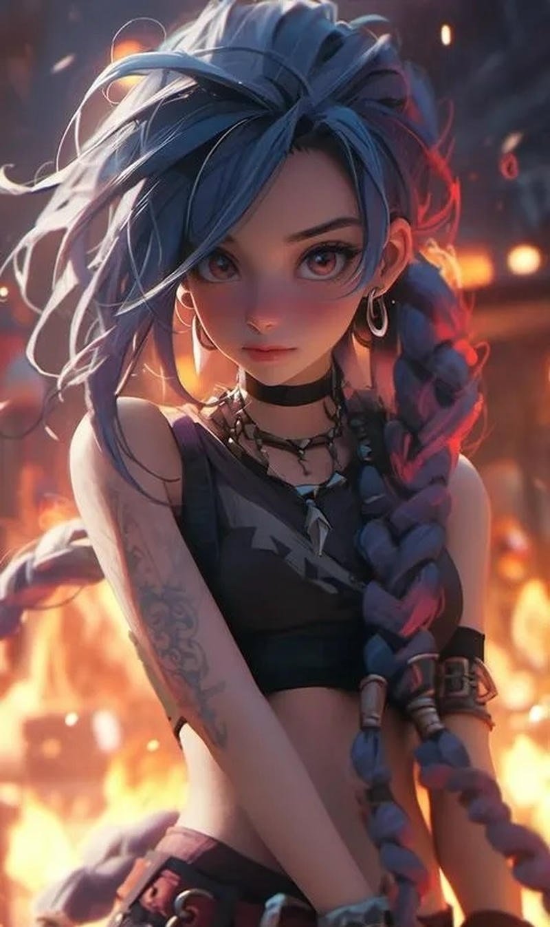 Neon duo character avatars styled Jinx and Ekko matching PFP
