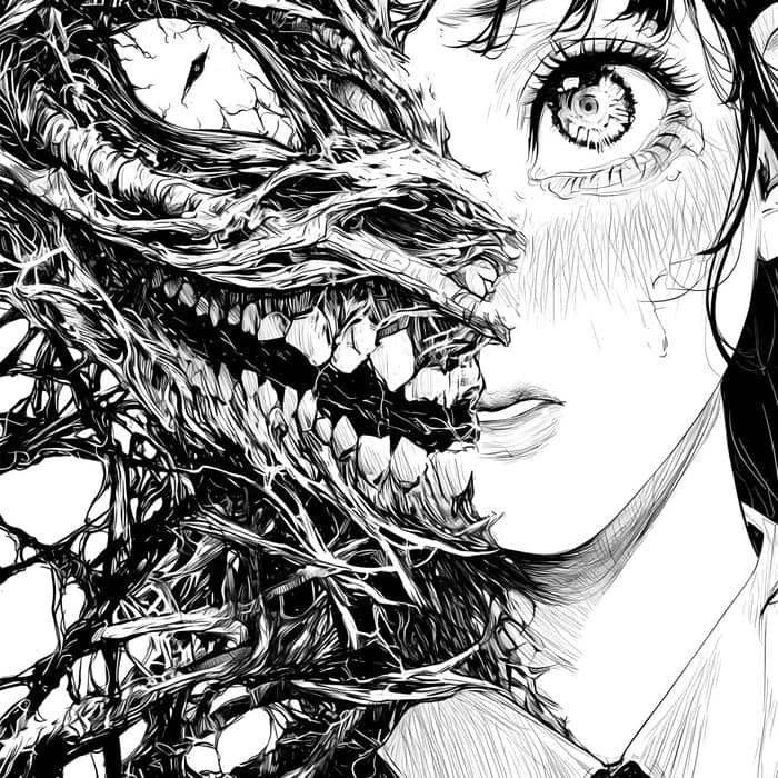 Nightmare inspired digital artwork styled horror pfp