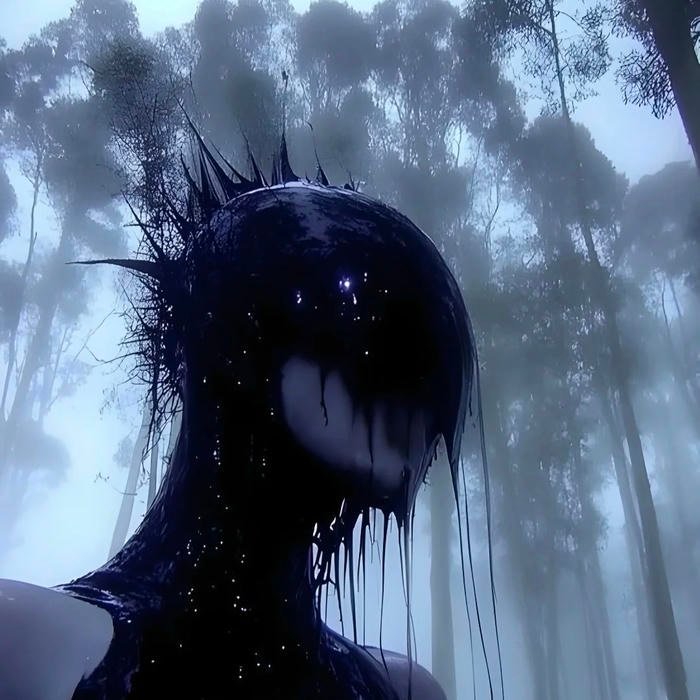 Occult ritual symbol accents within horror pfp