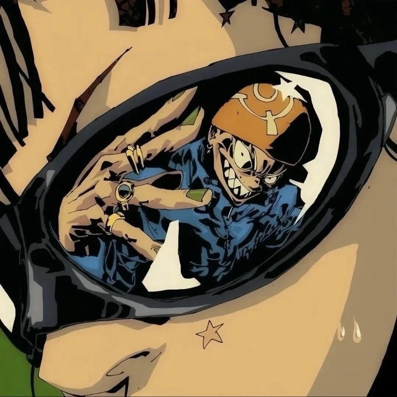 Oddball persona portrait graphic styled weird pfp design