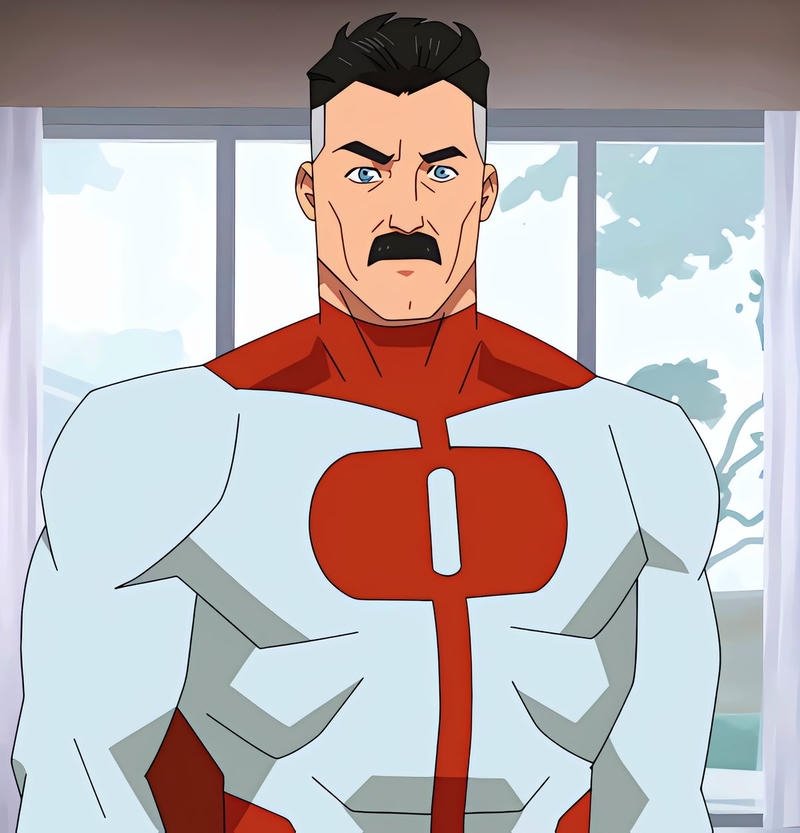 Omni Man pfp displaying strong comic hero charisma
