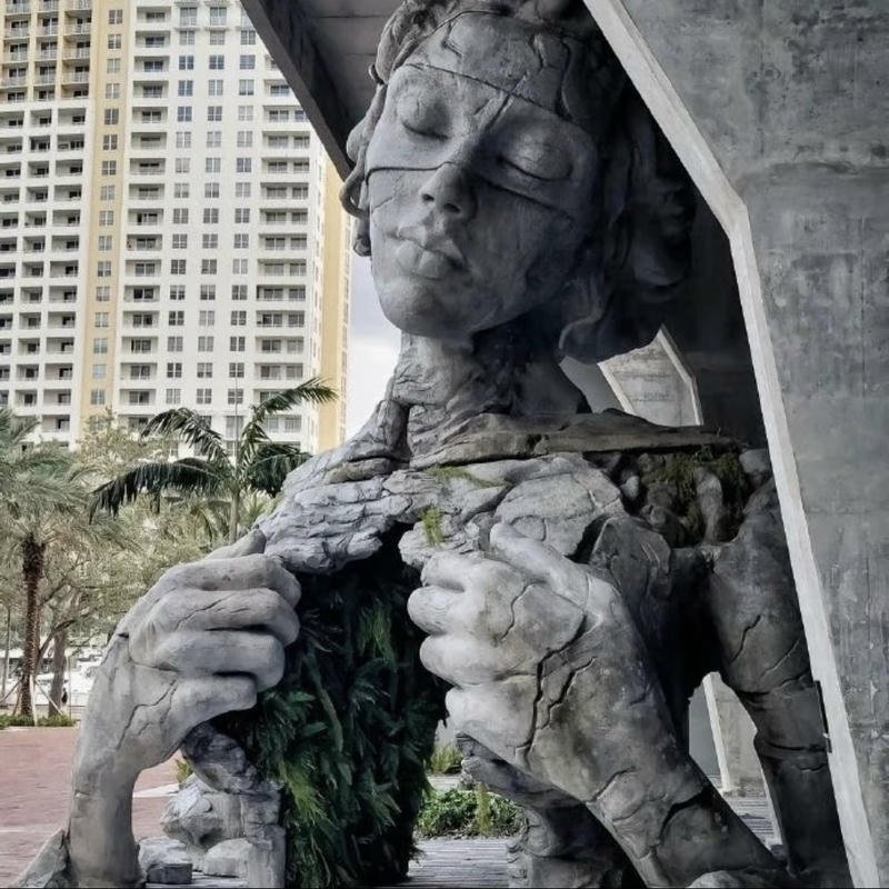 Outlandish character image portrait styled weird pfp look