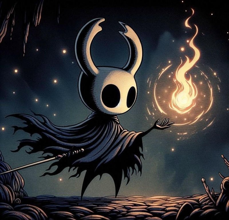 Picture hollow knight matching pfp knight and hornet duo icons