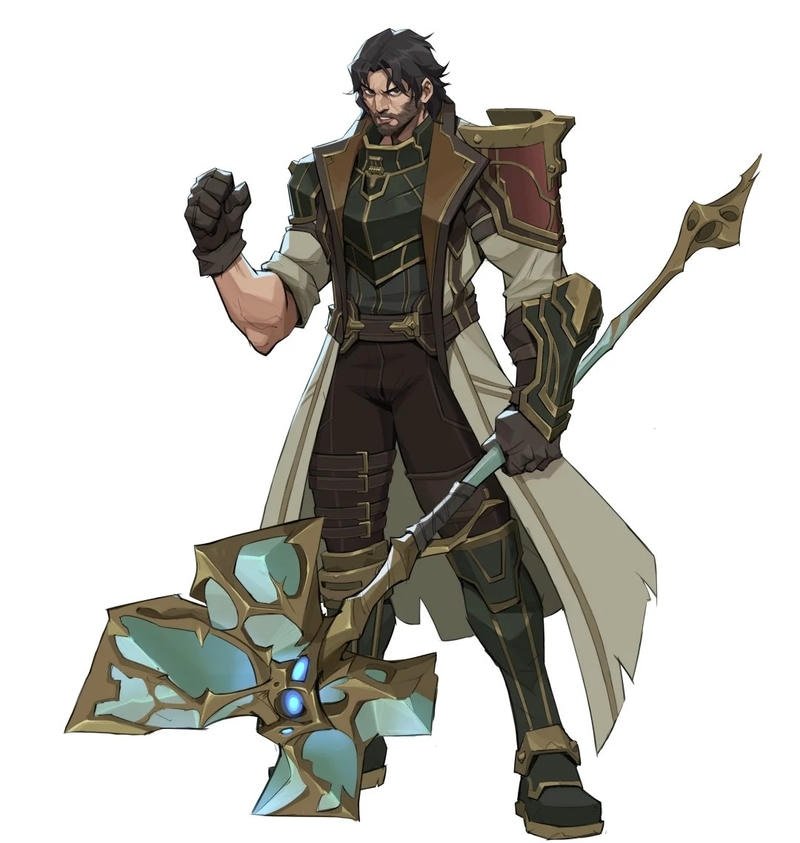 Picture jayce arcane pfp focused inventor portrait dramatic lighting