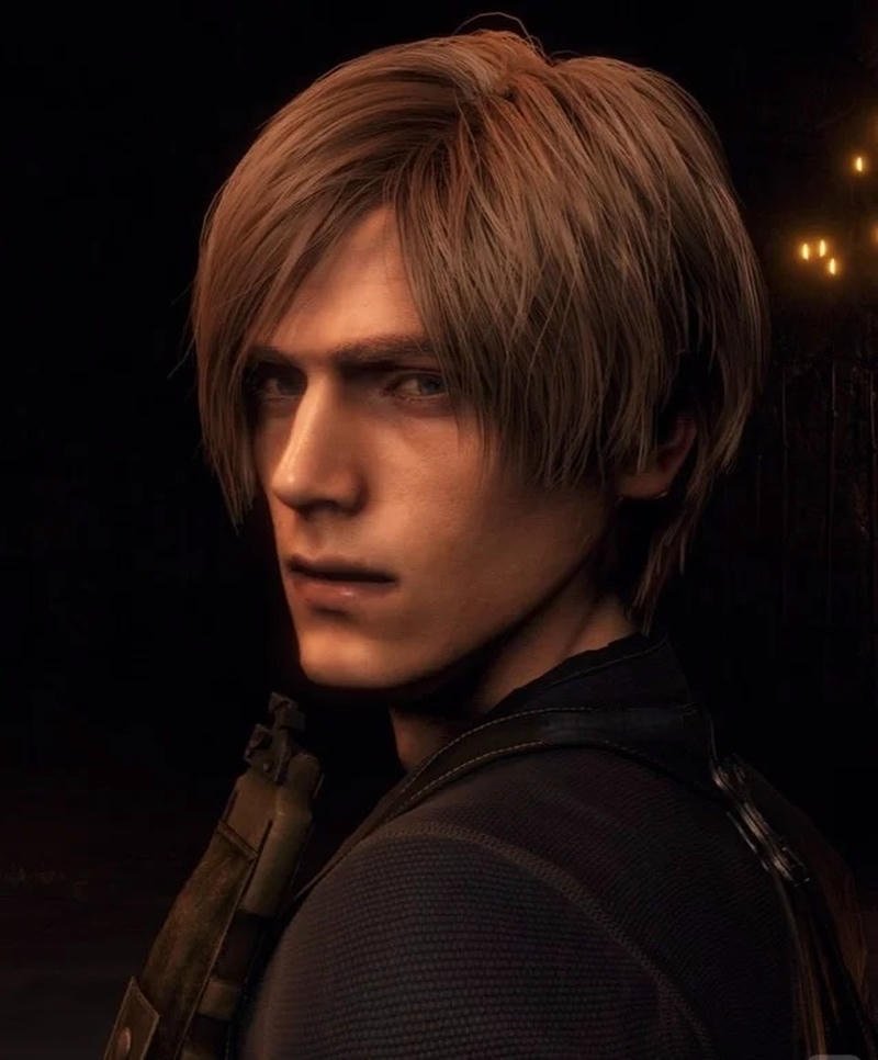 Picture leon kennedy pfp re4 intense combat stance avatar