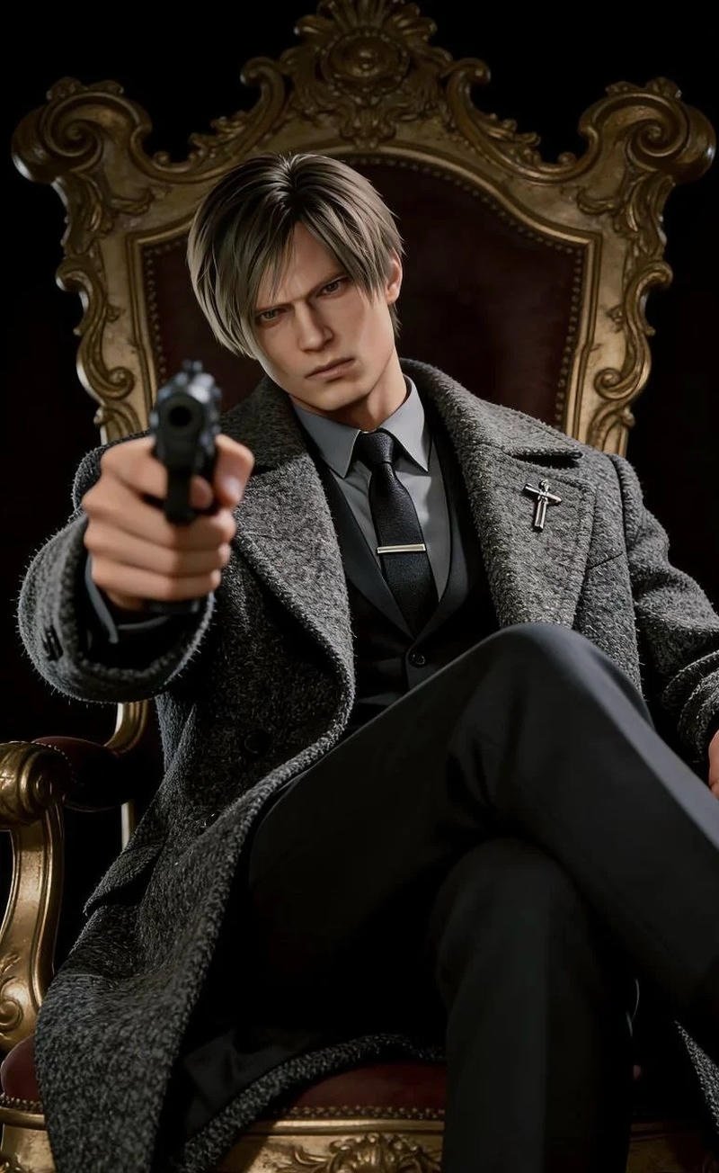 Picture leon kennedy pfp re4 tactical jacket character icon