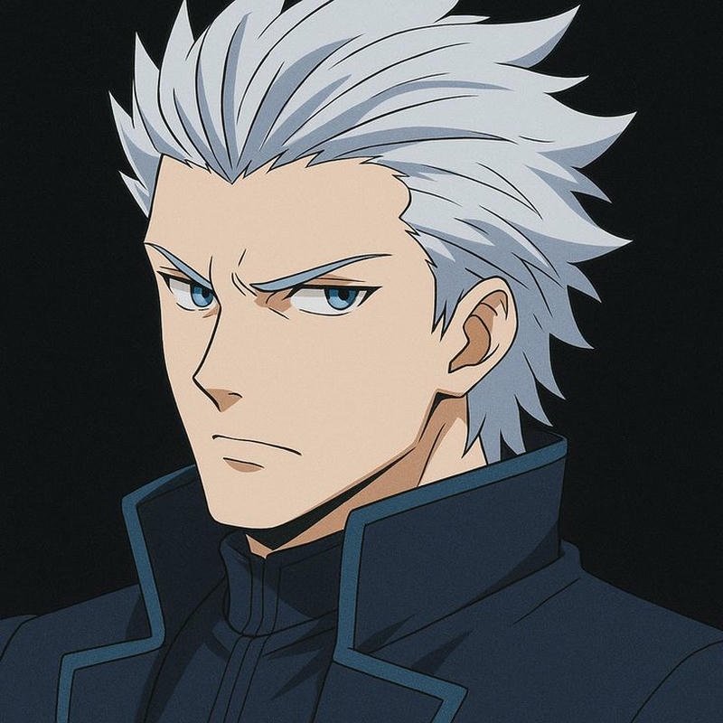Picture vergil dmc pfp powerful aura demon slayer portrait