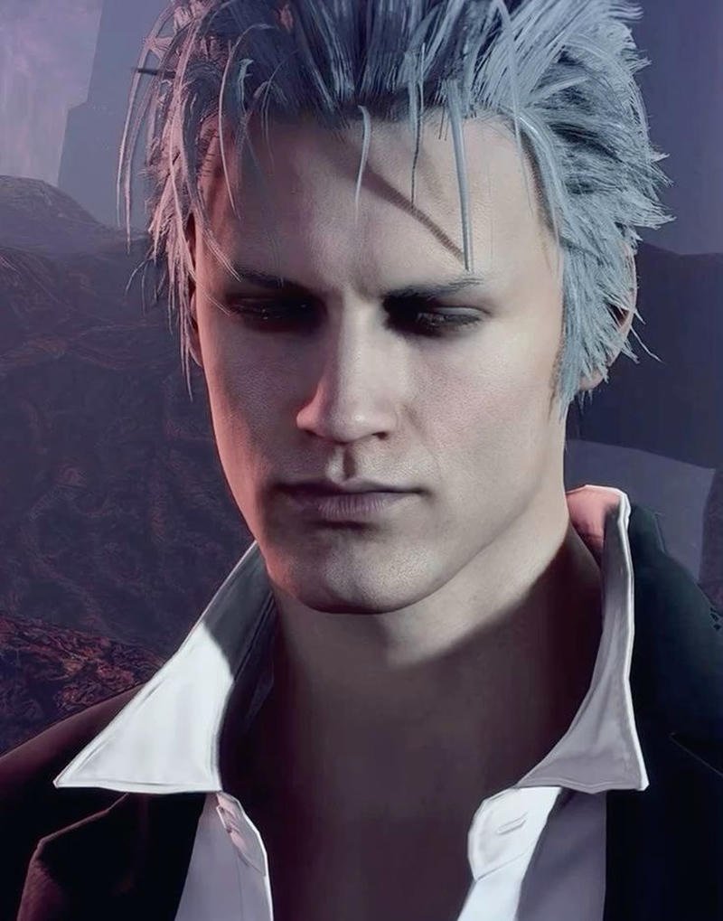 Picture vergil dmc pfp sharp eyes demon hunter avatar
