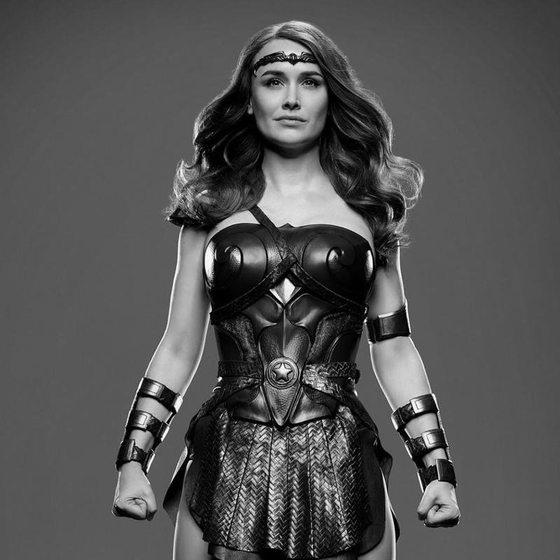 Powerful Vought superhero headshot designed Queen Maeve pfp