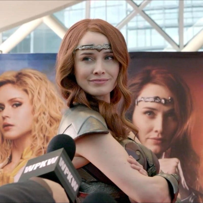 Powerful warrior queen headshot used Queen Maeve pfp