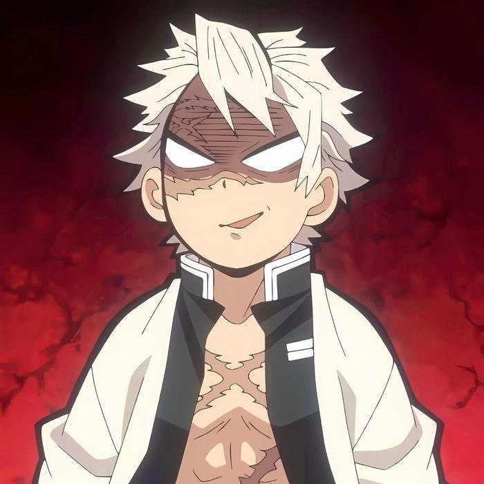 Raging breath technique visualized in stylized Sanemi pfp