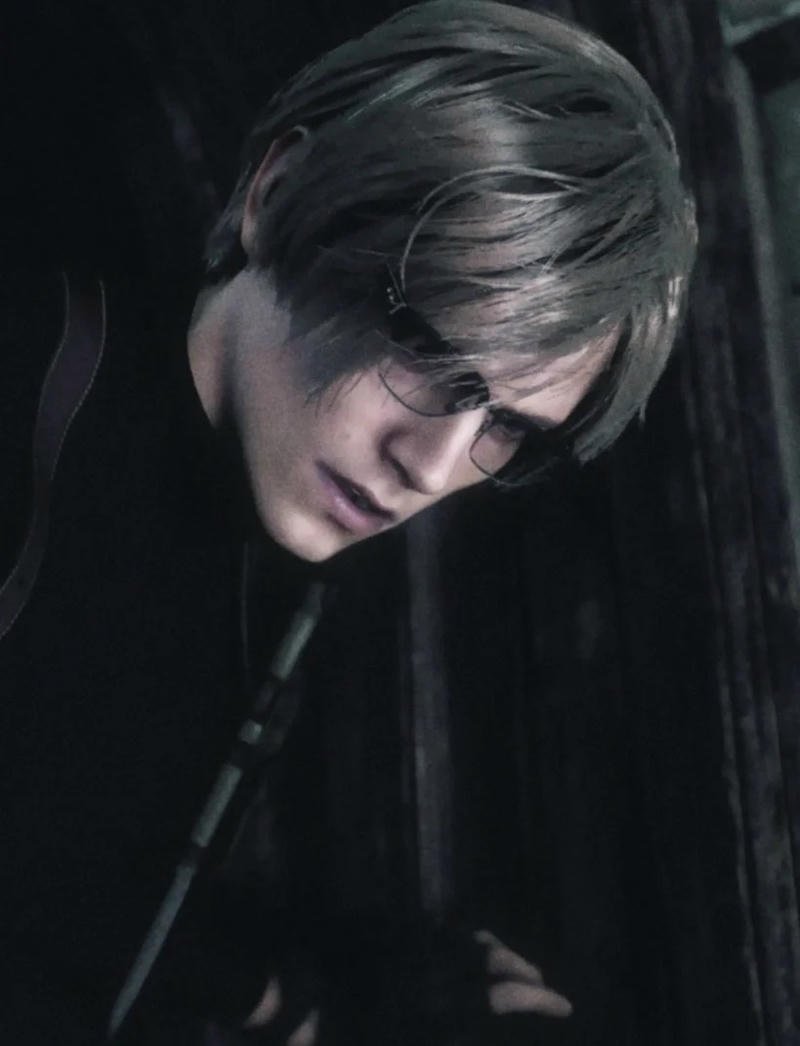 Retro Leon Kennedy RE2 Pfp perfect for Resident Evil fans