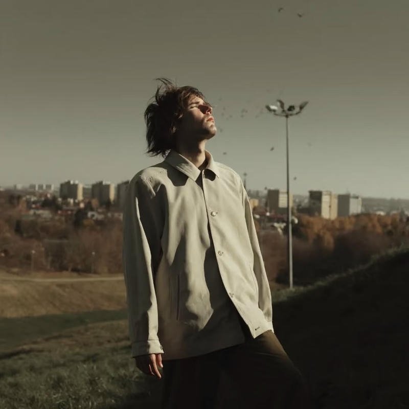 Retro pfp styled minimal nostalgic portrait illustration