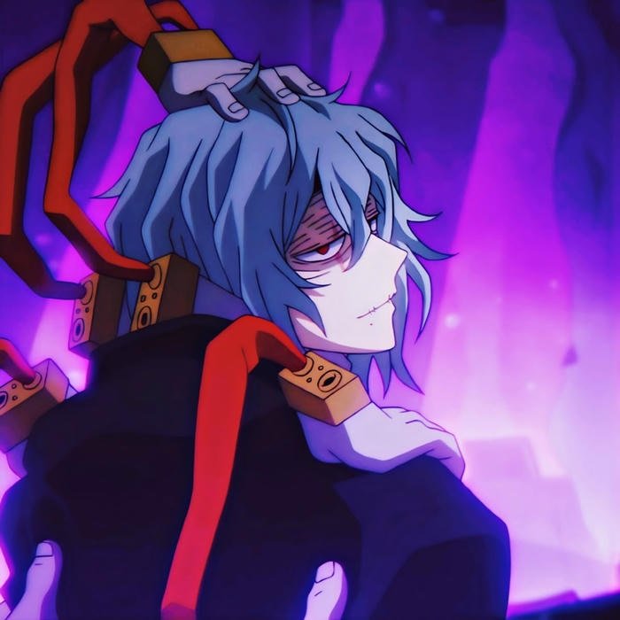 Rough shading detailed Shigaraki pfp illustration