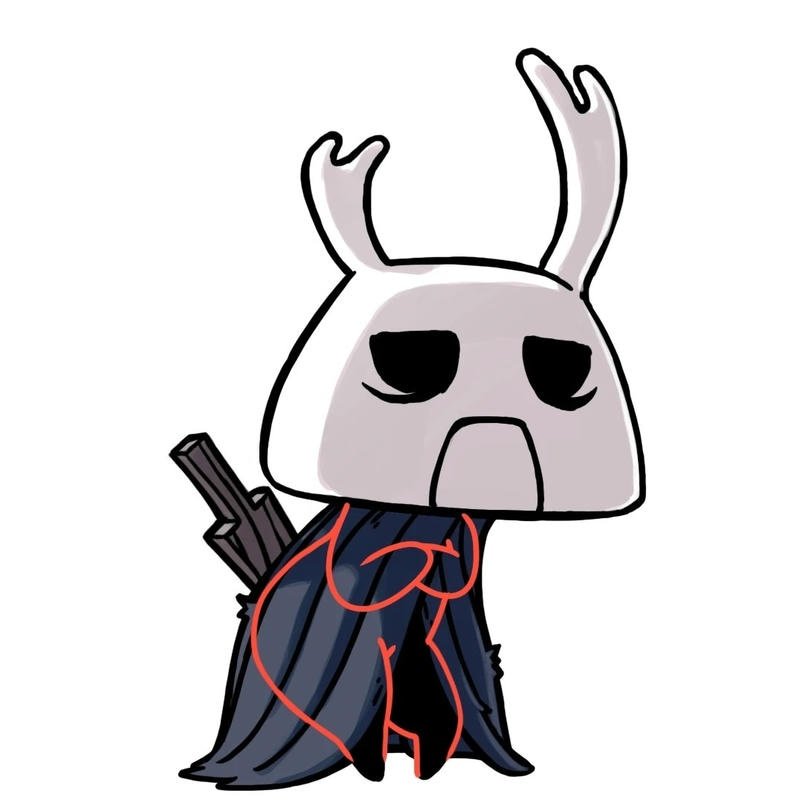 Scarlet cloak warrior portrait hornet hollow knight pfp