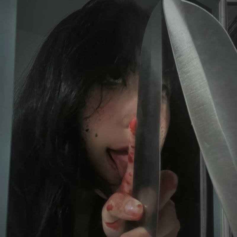 Shadow demon symbol portrait scary pfp aesthetic tone