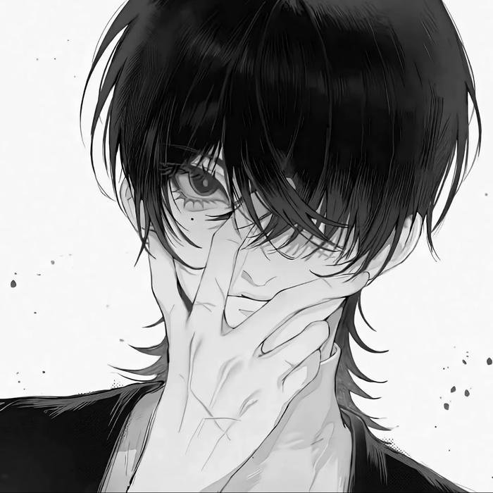 Shadow drenched close up edgy grunge pfp