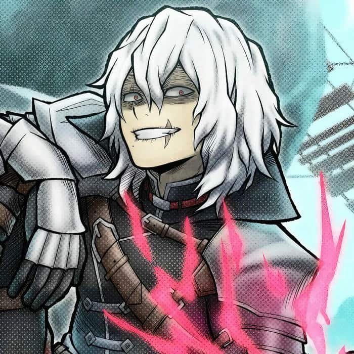 Shadow heavy Shigaraki pfp with piercing glare