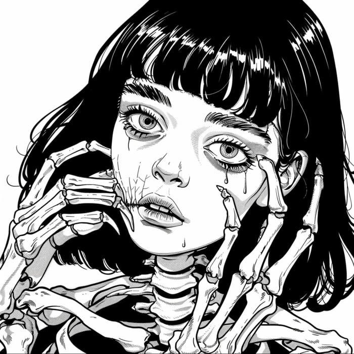 Shadowy silhouette look edgy grunge pfp