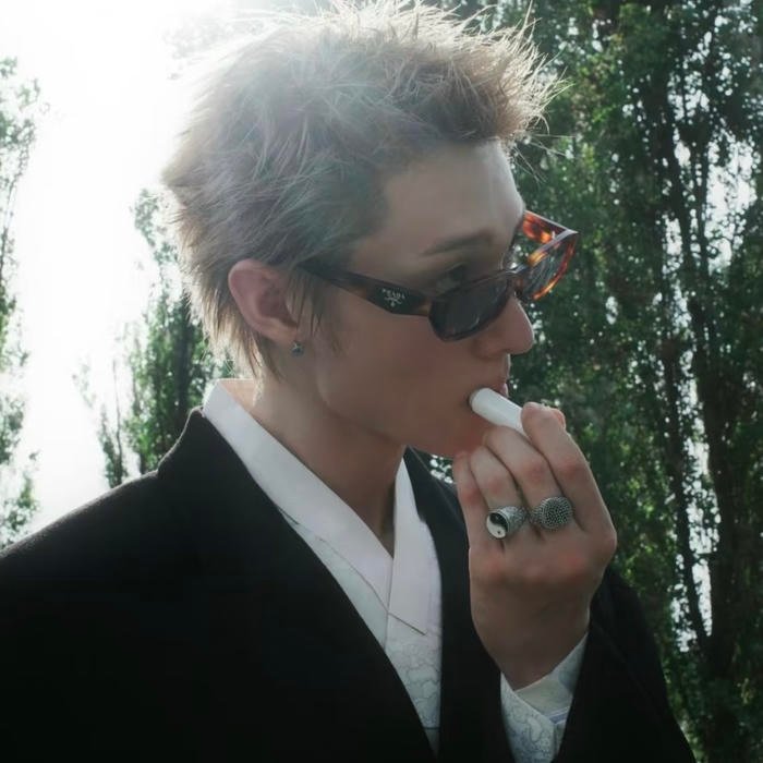 Sleek minimalist composition enhancing bold drippy pfp