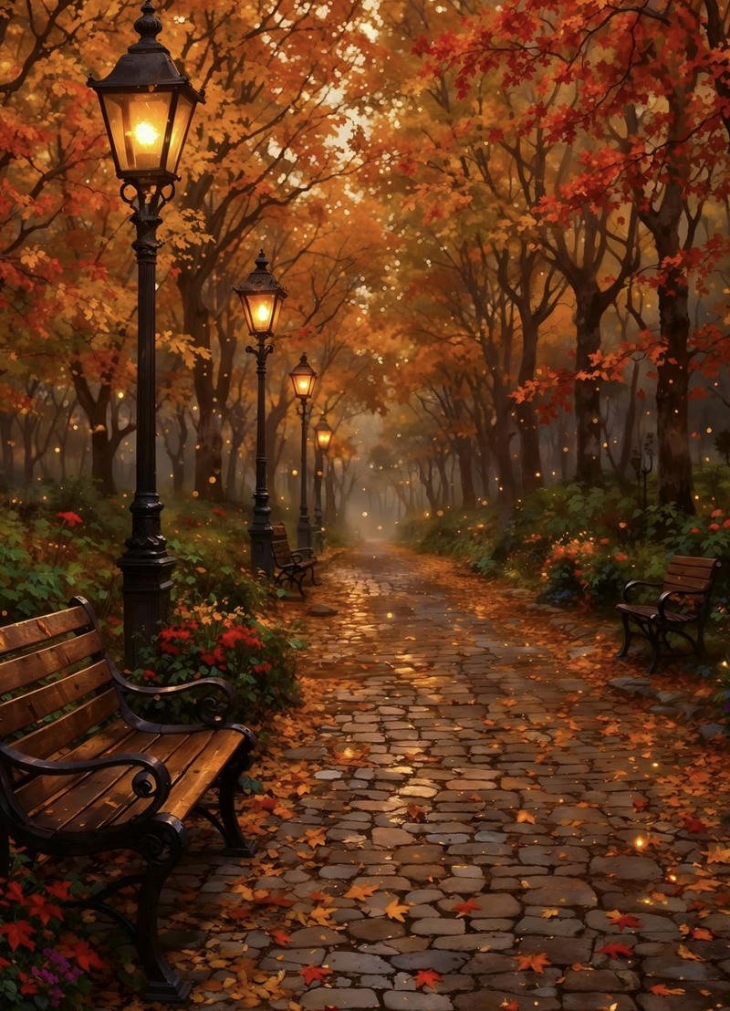 Soft warm lighting autumn portrait designed for fall aesthetic pfp