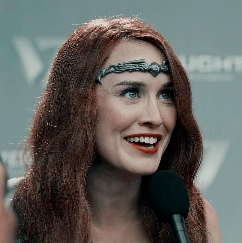 Stoic armored warrior face used for Queen Maeve pfp