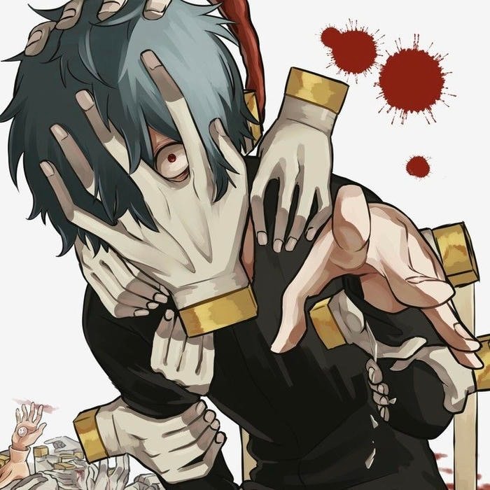 Stormy ambiance driven Shigaraki pfp visual