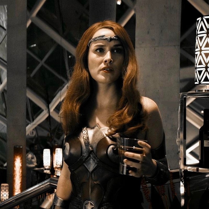 Strong cinematic heroine image appearing Queen Maeve pfp