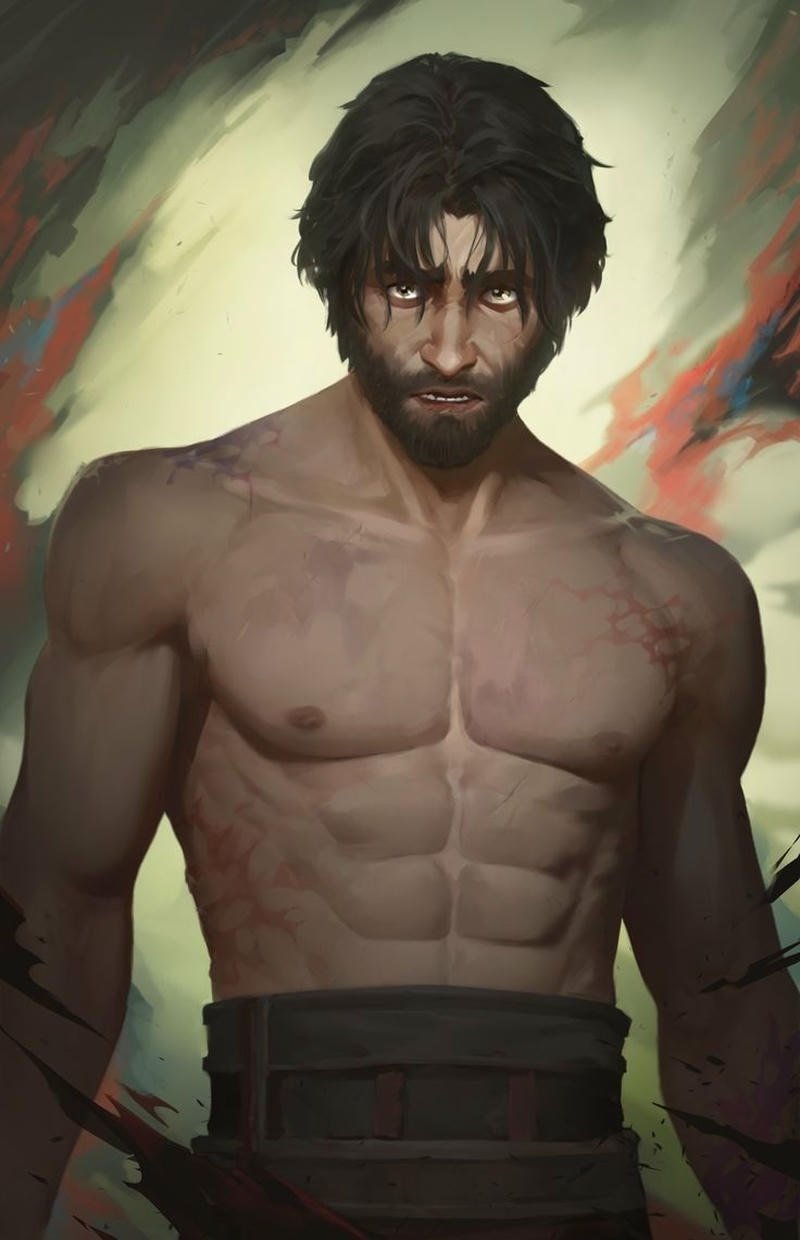 Strong jawline hero portrait avatar jayce pfp