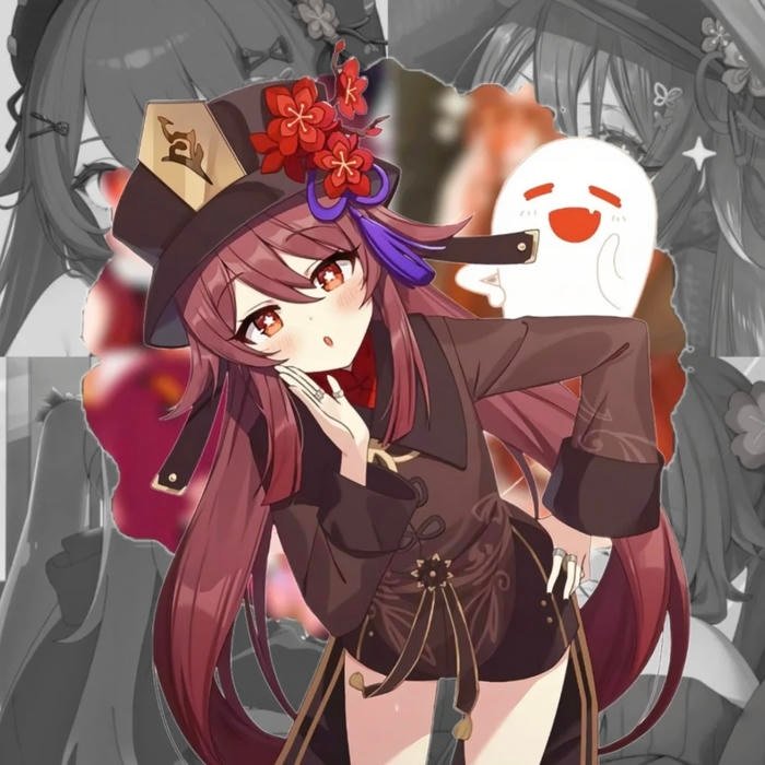 Subdued background blur enhancing focus on Hu Tao pfp