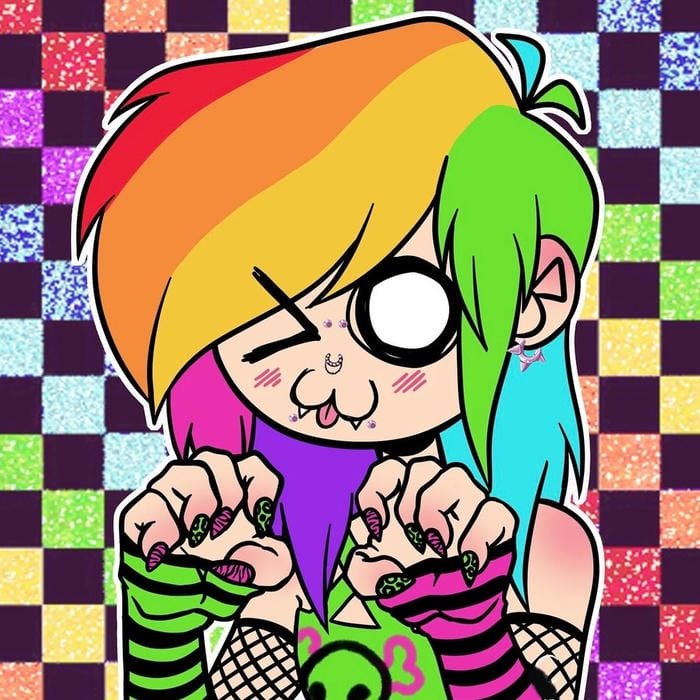 Subtle crimson highlights accenting dark emo pfp