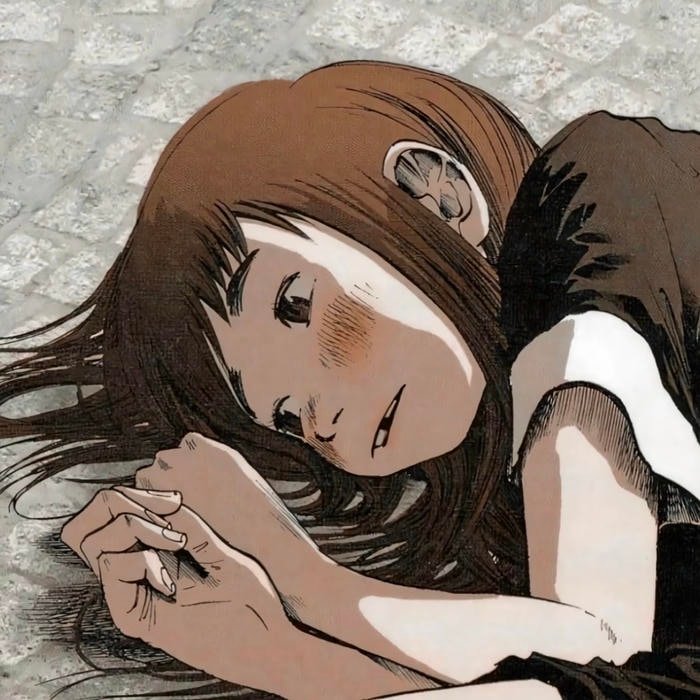 Tearful eyes reflecting light in pfp sad portrait